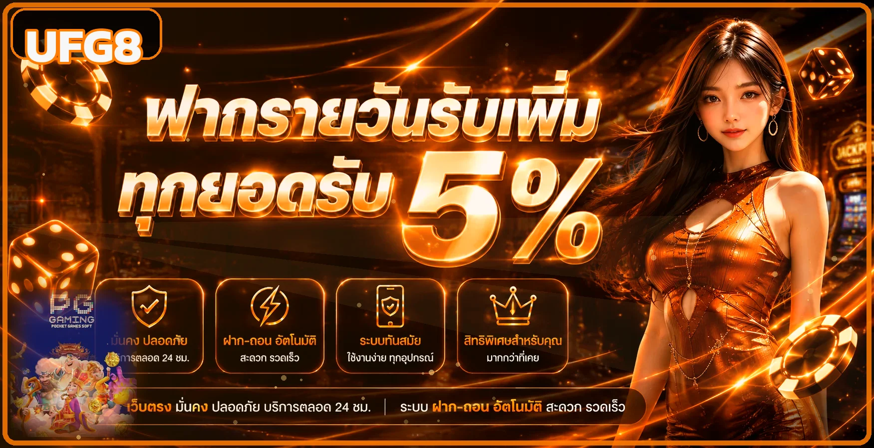 แบนเนอร์สิทธิ์สมาชิกและการใช้งาน UFG8